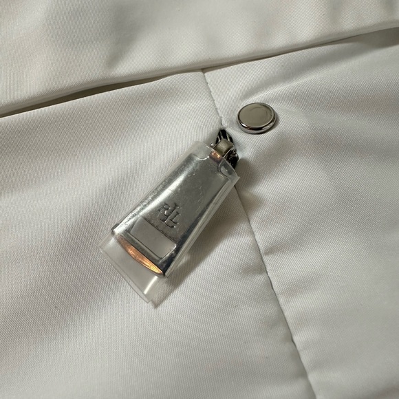 Ralph Lauren Taffeta Field Jacket Silk White size XS - Picture 8 of 10